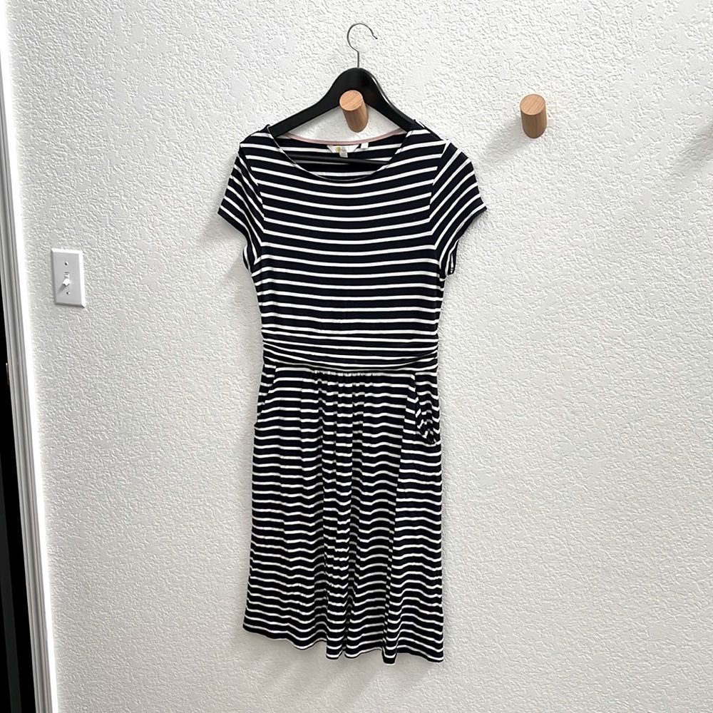 Boden sailor striped dress with pockets